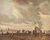 扬 范 戈因 : View of The Hague in Winter